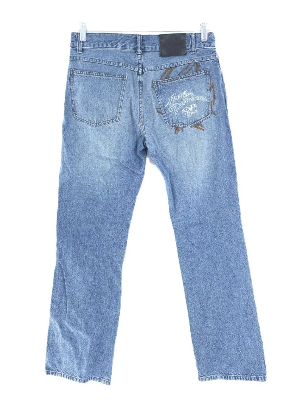 Harley-Davidson Women Jean 100% Cotton Mid Rise Color Blue Size 10(30x30)